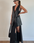 Company Mixer Leather Vest