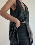 Company Mixer Leather Vest