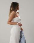 Button Me Up Bustier Top - FINAL SALE