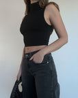 Coming Up Blank Crop Top - FINAL SALE