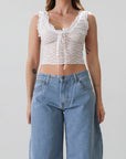 Ruffled Edges Crop Top - FINAL SALE