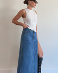 Split Decision Maxi Skirt
