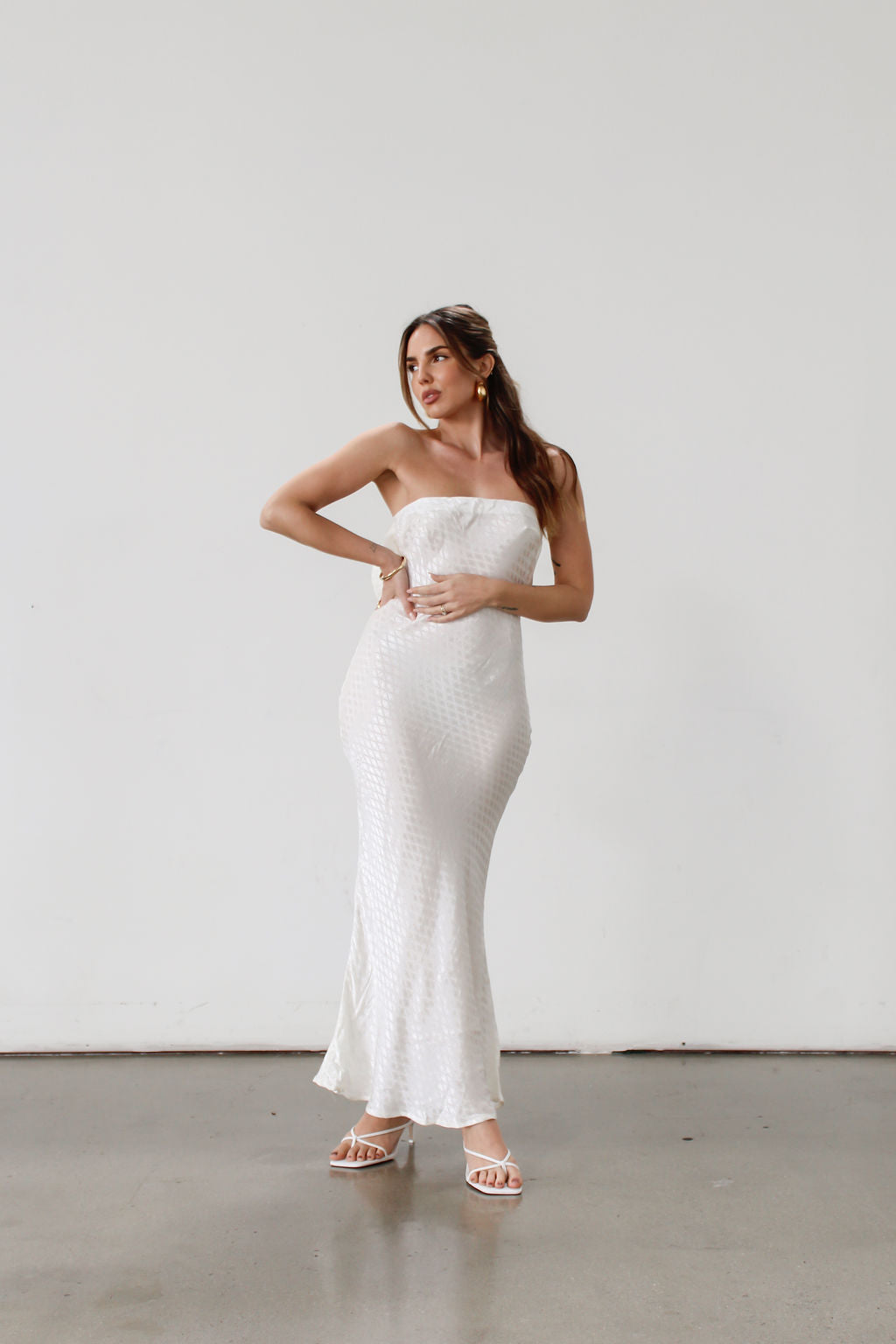 elastic bust maxi dress Slow Dance Maxi Dress