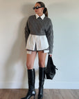 Boardroom Crop Sweater