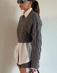 Boardroom Crop Sweater