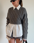 Boardroom Crop Sweater
