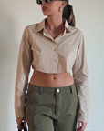 Like A Boss Crop Shirt - FINAL SALE