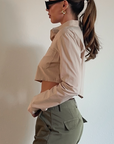Like A Boss Crop Shirt - FINAL SALE