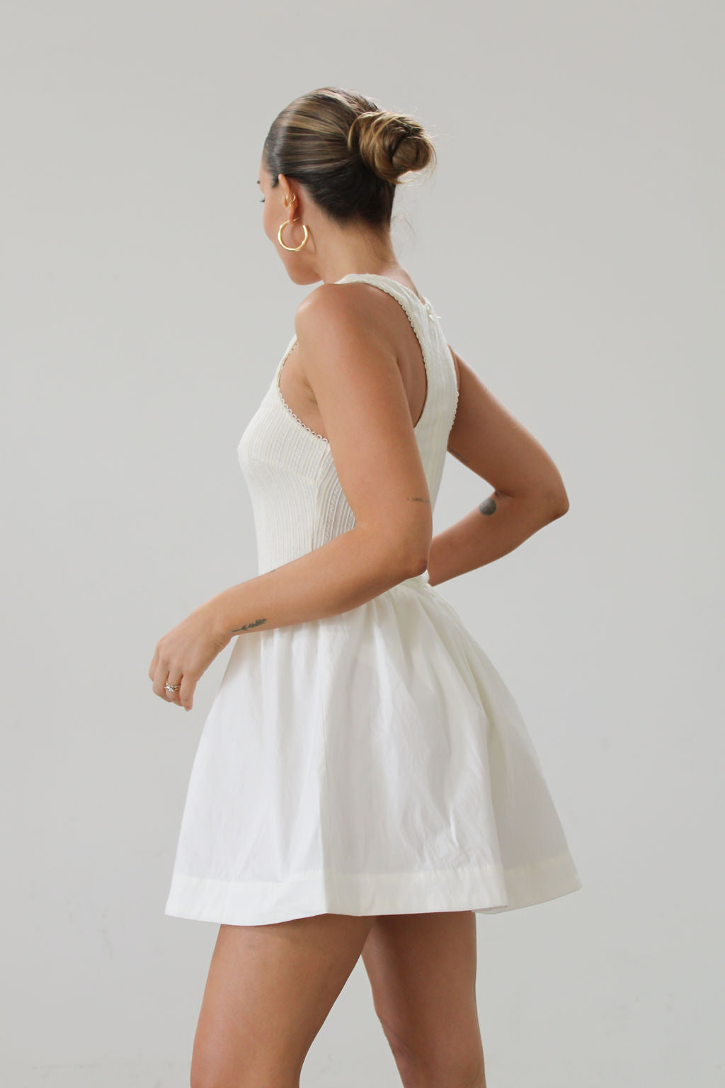 Billie Pointelle Mini Dress by For Love & Lemons - FINAL SALE Billie Pointelle Mini Dress by For Love & Lemons - FINAL SALE