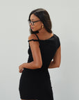 black mini dress. summer dress. cute casual dress. everyday dress