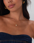 Non-Tarnish Natural Pearl Round Necklace
Stainless Steel Freshwater Pearl
Pendant Size: 0.5" x 0.3"
Chain Length: 18"
Extension Length: 2"
Lead and Nickel Free
Hypoallergenic
Water Resistant