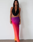 Satin maxi skirt. Elastic waistband. Unlined. sunet maxi skirt. going out skirt. going out outfit.