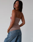 Printed knit tube top. Elastic neckline. Unlined. rose tube top. foral tube top. summer top