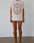 Willie Nelson UT Boot Thrifted Top