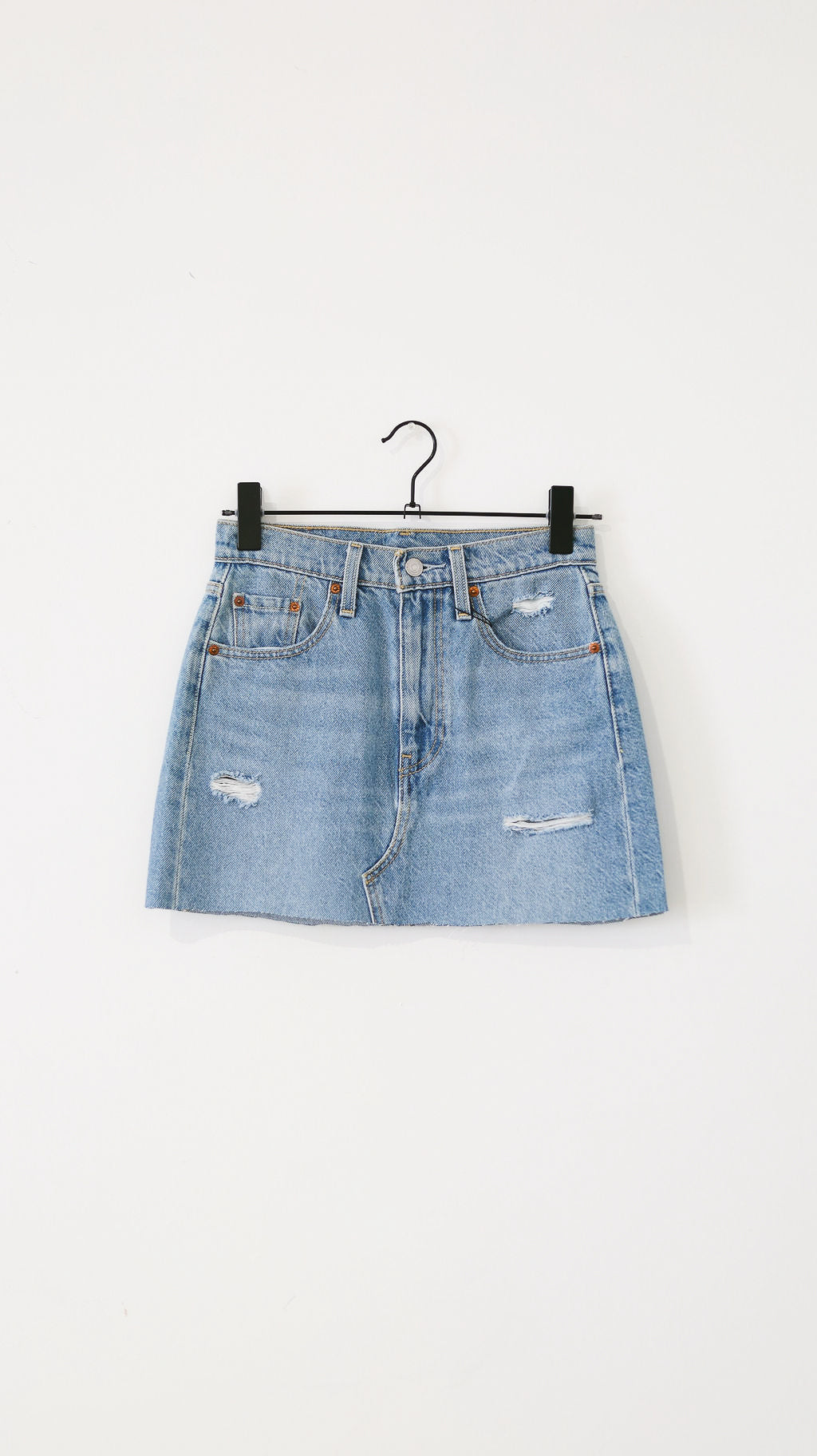Levis denim skirt zipper sale