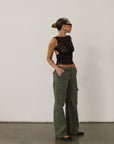 99 Low & Wide Cargo Fade Army by Abrand Jeans - FINAL SALE