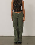 99 Low & Wide Cargo Fade Army by Abrand Jeans - FINAL SALE