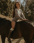 Heather knit shorts. Elastic waistband. Unlined. grey shorts. comfy cute shorts. cute casual shorts