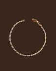 18k Gold filled baguette tennis bracelet