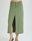 99 Low Maxi Skirt Fade Army by Abrand Jeans - FINAL SALE