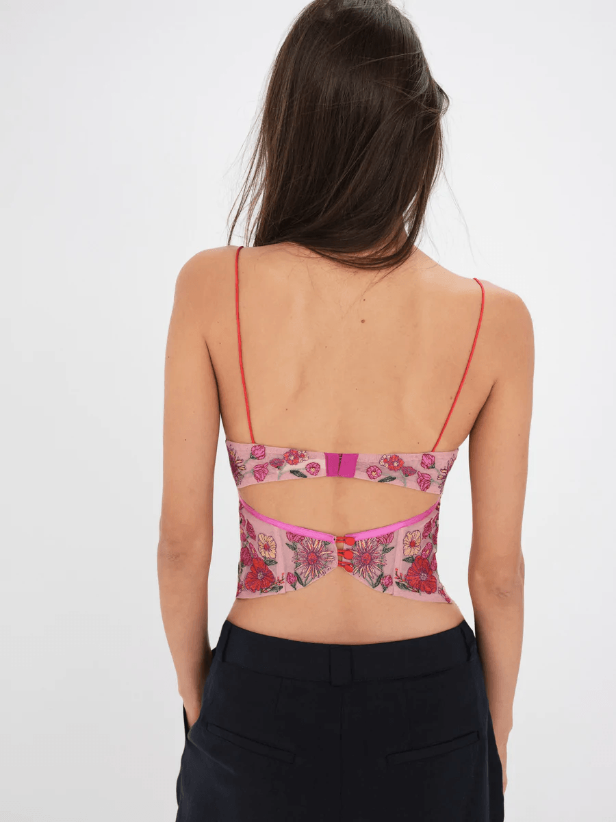Kaylee Crop Top by For Love & Lemons - FINAL SALE – SHOPLUNAB Kaylee Crop Top by For Love & Lemons - FINAL SALE – SHOPLUNAB