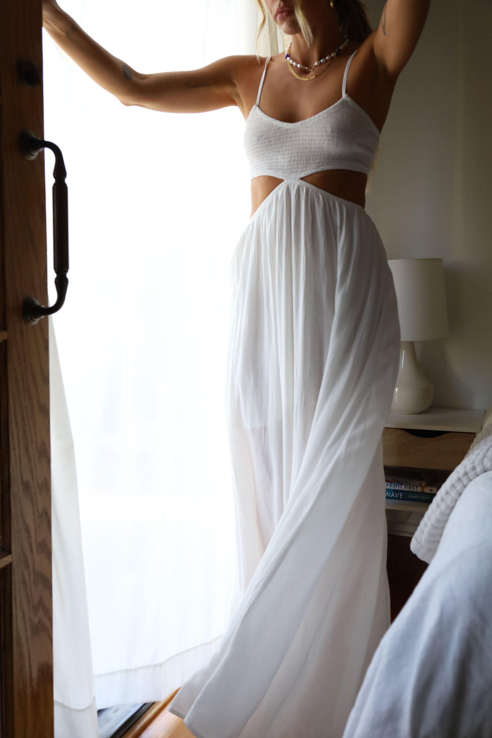 maxi dress with elastic bodice In A Dream Maxi Dress