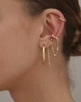 Bella Chain Stud Earrings by Viviana D'Ontañón - SHOPLUNAB