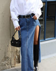 Split Decision Maxi Skirt - SHOPLUNAB