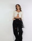 Girl Talk Crop Sweater - SHOPLUNAB