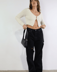 Girl Talk Crop Sweater - SHOPLUNAB