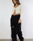 Girl Talk Crop Sweater - SHOPLUNAB