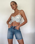 French Glamour Crop Top - FINAL SALE - SHOPLUNAB