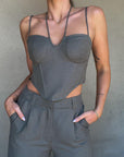 Too Late Bustier Top - SHOPLUNAB