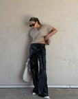 Mastermind Leather Cargo Pants - SHOPLUNAB