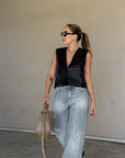 Suited Up Leather Vest - FINAL SALE - SHOPLUNAB