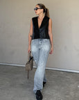 Suited Up Leather Vest - FINAL SALE - SHOPLUNAB