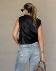 Suited Up Leather Vest - FINAL SALE - SHOPLUNAB