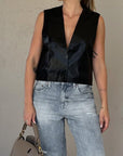 Suited Up Leather Vest - FINAL SALE - SHOPLUNAB