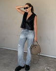 Suited Up Leather Vest - FINAL SALE - SHOPLUNAB