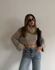French Alps Crop Sweater - SHOPLUNAB