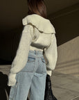Polar Plunge Crop Sweater - SHOPLUNAB