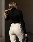 Vintage Film Crop Sweater - SHOPLUNAB