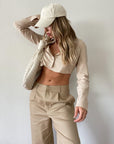 Like A Boss Crop Shirt - SHOPLUNAB