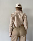 Like A Boss Crop Shirt - SHOPLUNAB