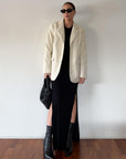 Film Collection Leather Blazer - SHOPLUNAB