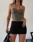 Too Late Bustier Top - SHOPLUNAB