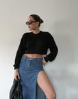 Karma Crop Sweater - SHOPLUNAB