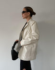 Film Collection Leather Blazer - SHOPLUNAB