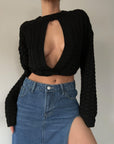 Karma Crop Sweater - SHOPLUNAB