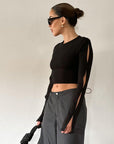 Cutting Edge Crop Top - SHOPLUNAB